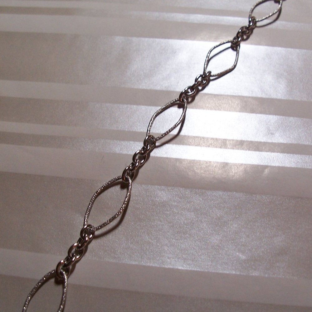 14K White Gold Bracelet
